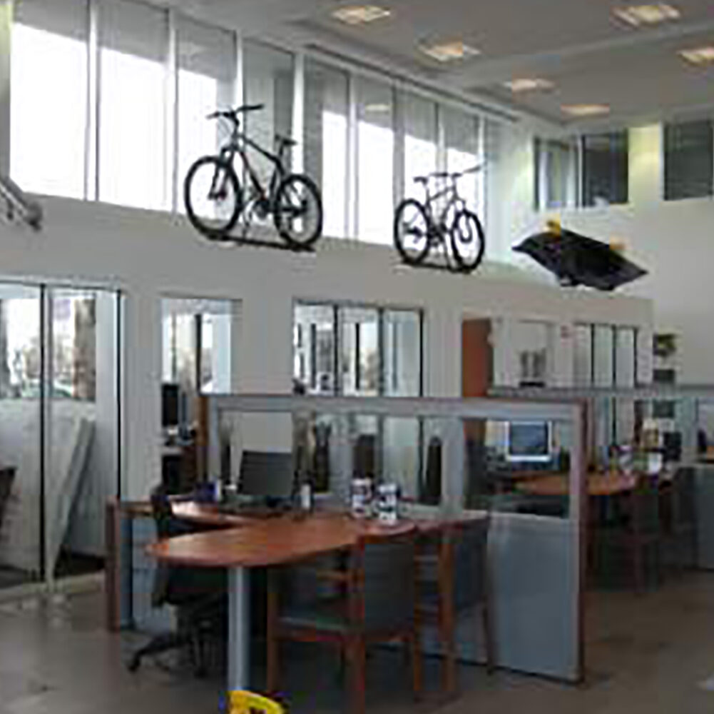 The interior design of an office area inside Herb Gordon Subaru in Silver Spring, MD.